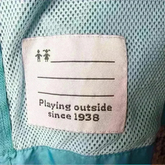 Columbia Sportswear Kids Lightweight Teal Packable Windbreaker Size Large - Picture 16 of 16